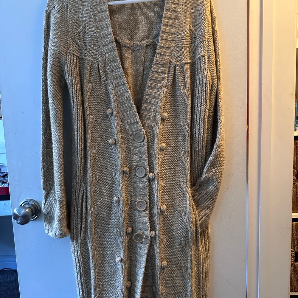 The Limited Taupe Button-Up Cardigan